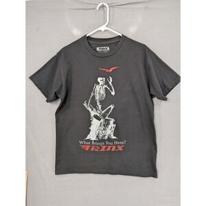 Trinx Skeleton Graphic Tee Black Medium What Brings You Here Shirt
